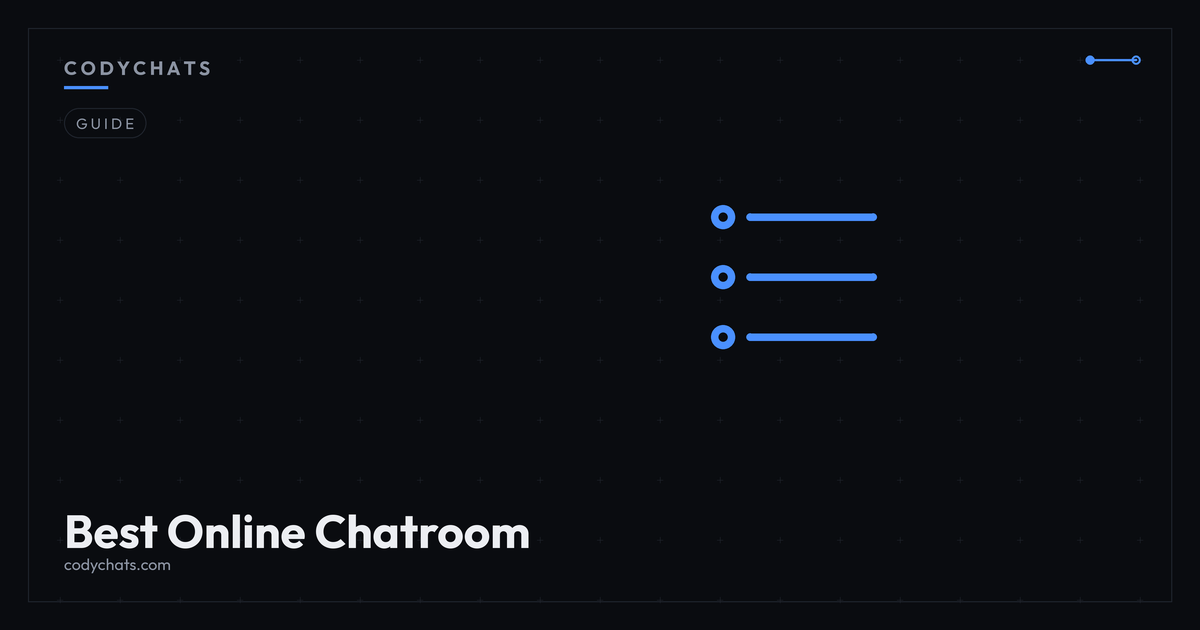 Checklist for judging an online chatroom platform