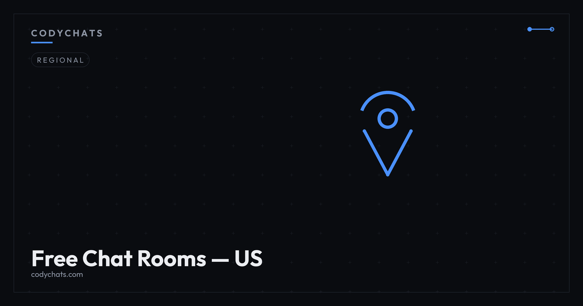 Free chat rooms in the US on Codychats — room categories, sign-up and calling