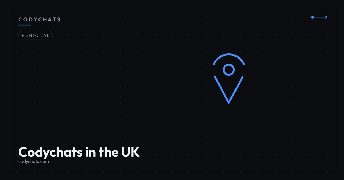 Using Codychats from the UK — sign-up and finding active rooms